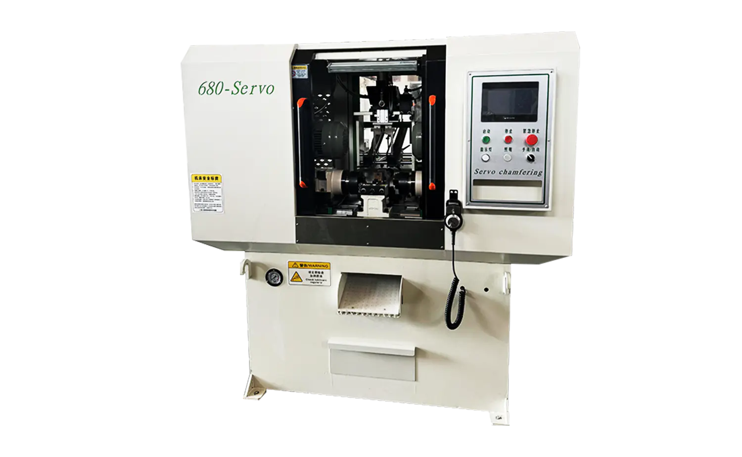 Mesin Chamfering Tabung Kepala Ganda Servo Kecepatan Cepat Seri DEF680CNC
